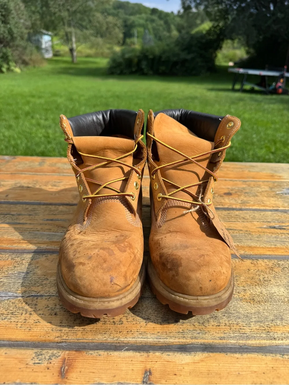 Timberland Wheat Brown Lace-Up Work Boots